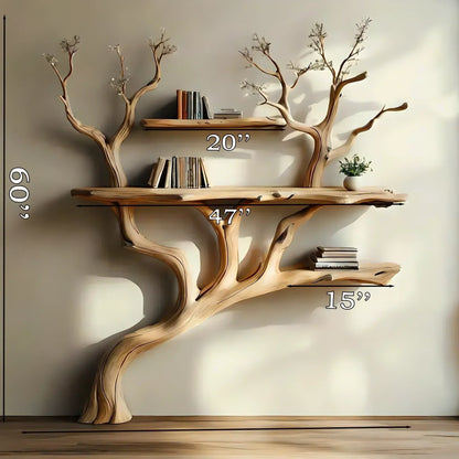Tree Style Wall Bookshelf – Creative Storage Solution 