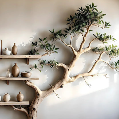 Bookshelf for living room decoration, children's room decoration, tree-shaped bookshelf, monolithic bookshelf 