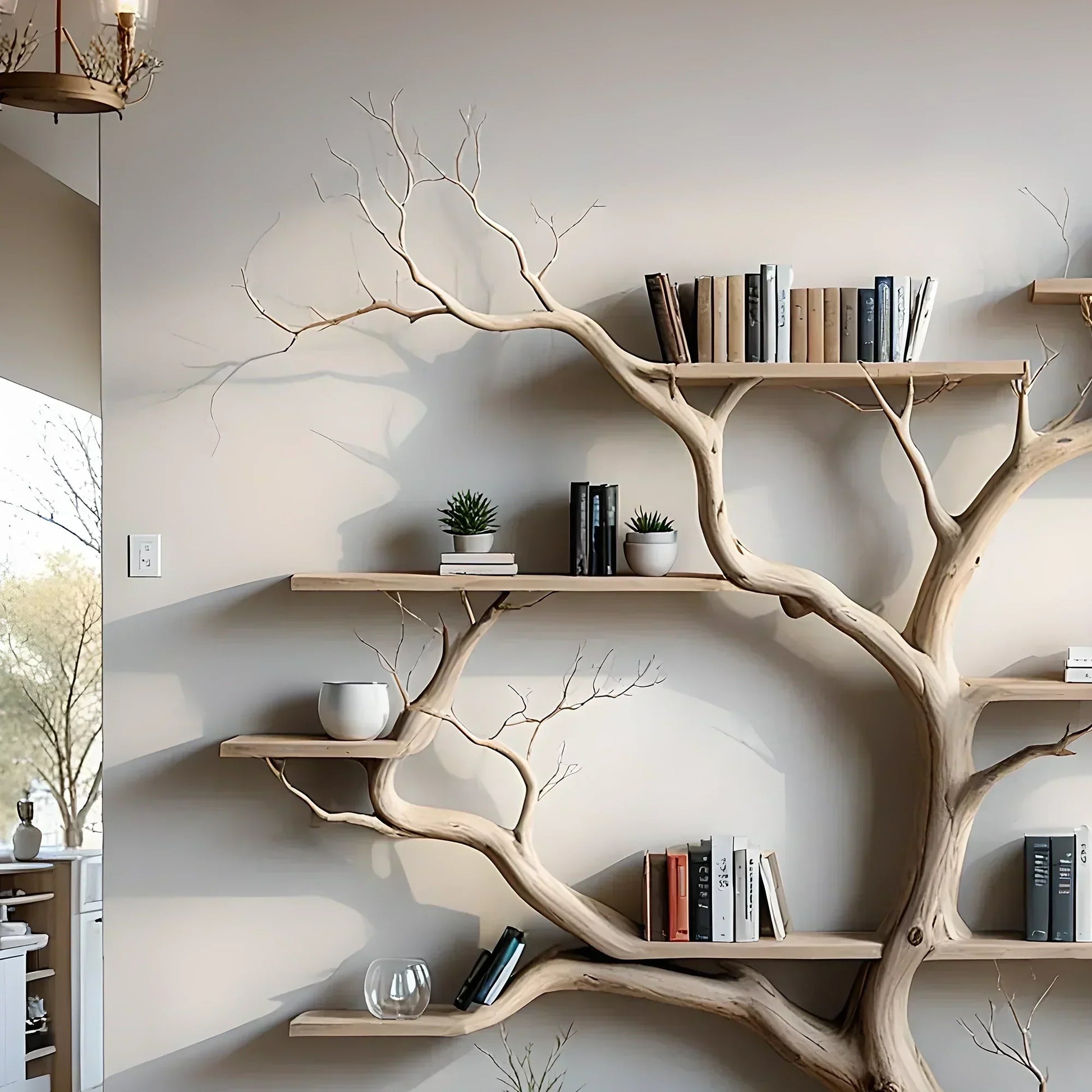 library bookshelf, natural wood bookshelf, home decoration bookshelf 